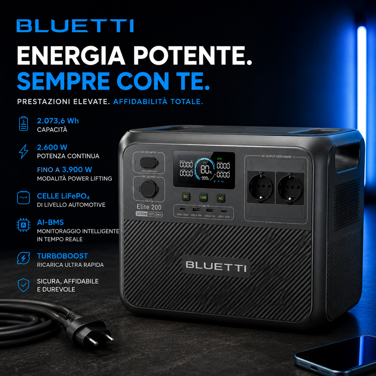 Bluetti — Power Station Elite 200 V2